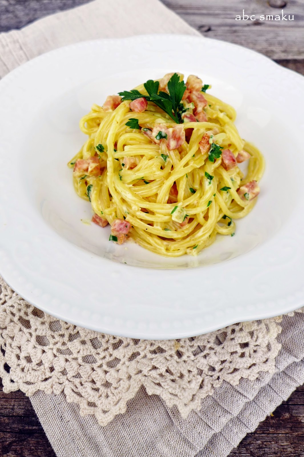 abc smaku Spaghetti a'la carbonara