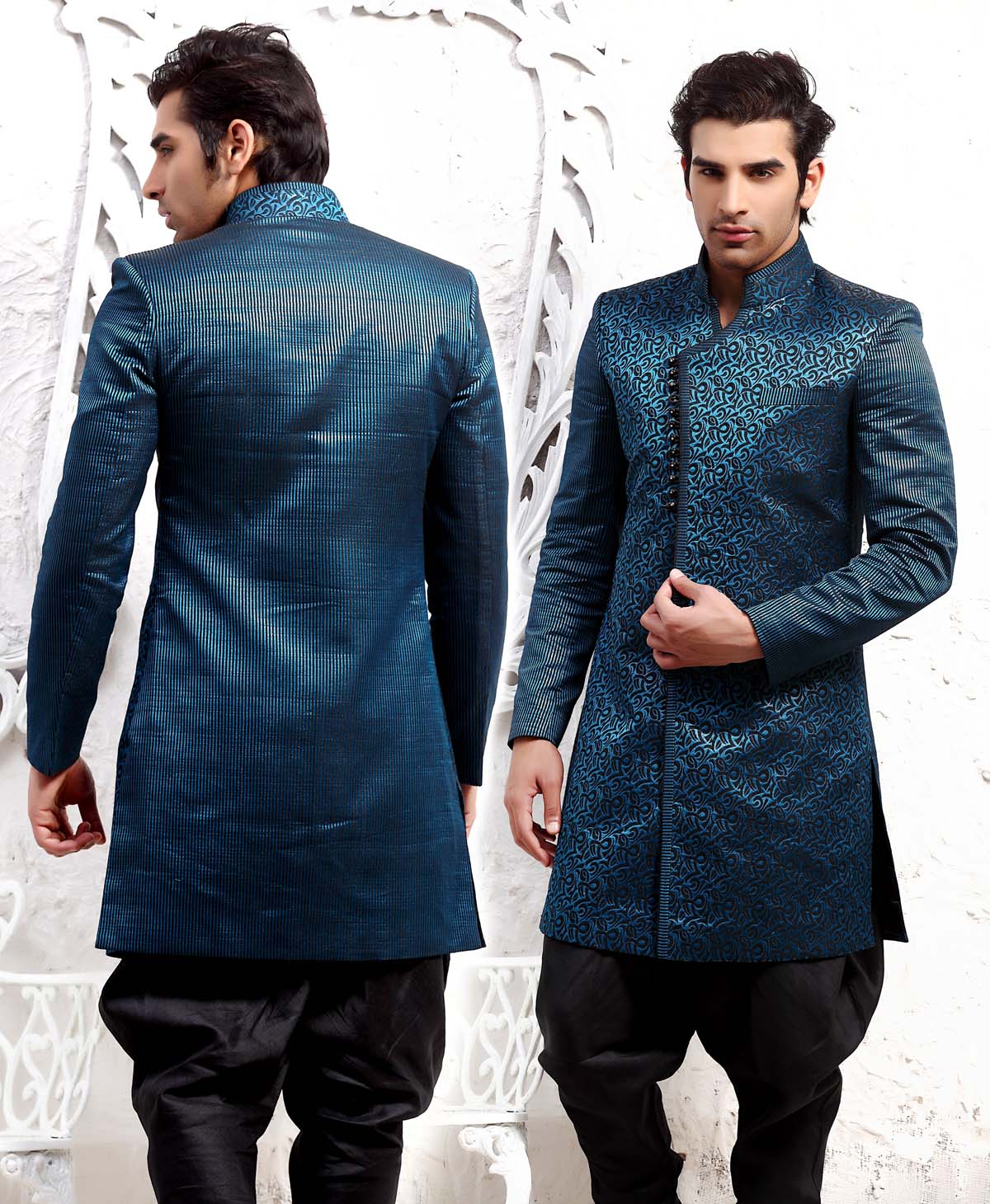 Indian Wedding Dress for Men With Hand Work Embroidery Groom Sherwani