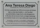 Placa recordatoria en la Universidad Nacional de La Plata - Bs.As - Argentina