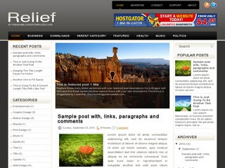 Relief-blogger-template