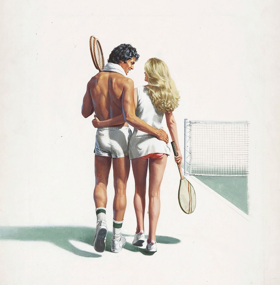 Теннисисты отдыхают с помощью секса