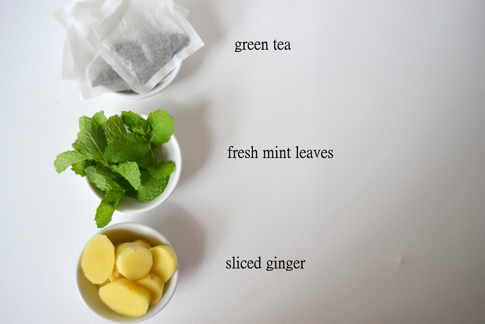 Heart of Gold Iced Green Tea Infused with Fresh Mint and Ginger