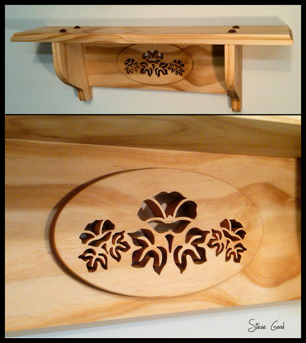 Scrollsaw Relief Cut Shelf.