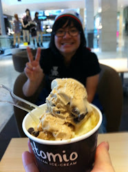 Amy w/ my ice cream :)
