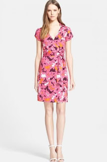 Diane von Furstenberg 'Jilda Two' Floral Print Silk Wrap Dress