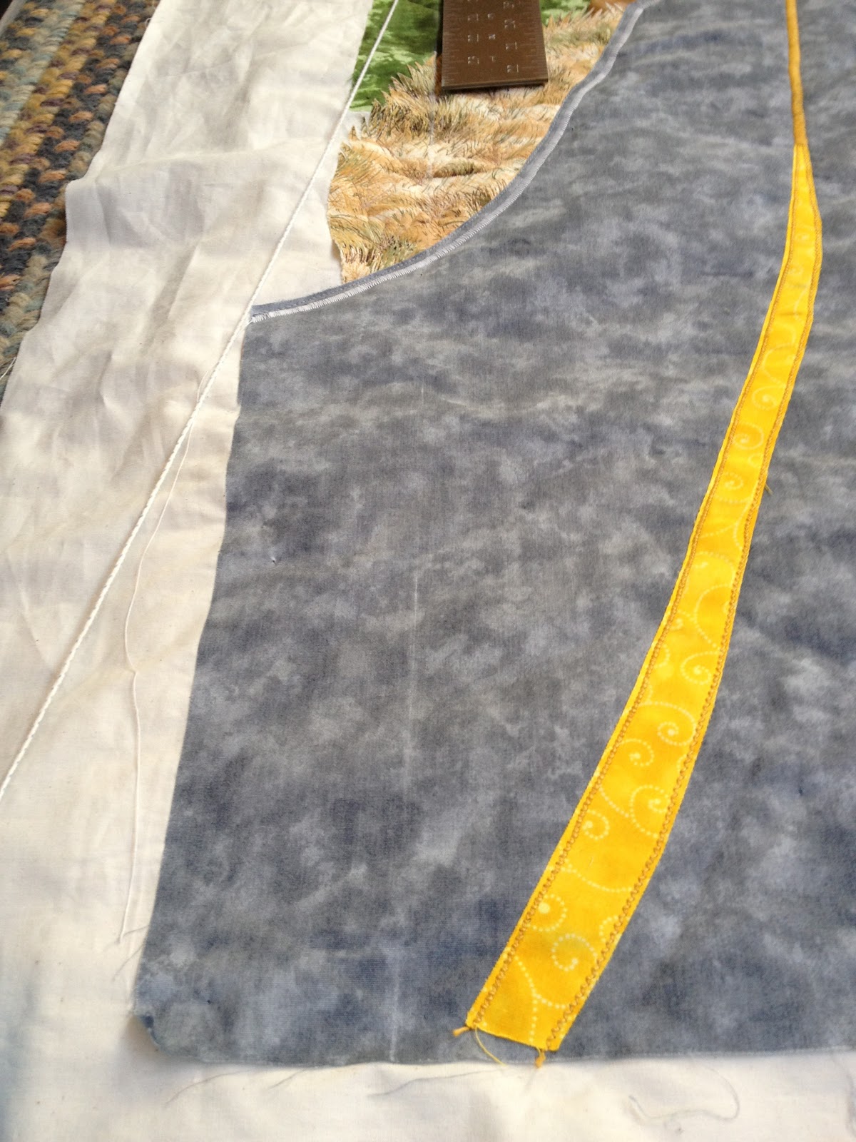 MissesStitches Marking a Quilt to Trim It Square