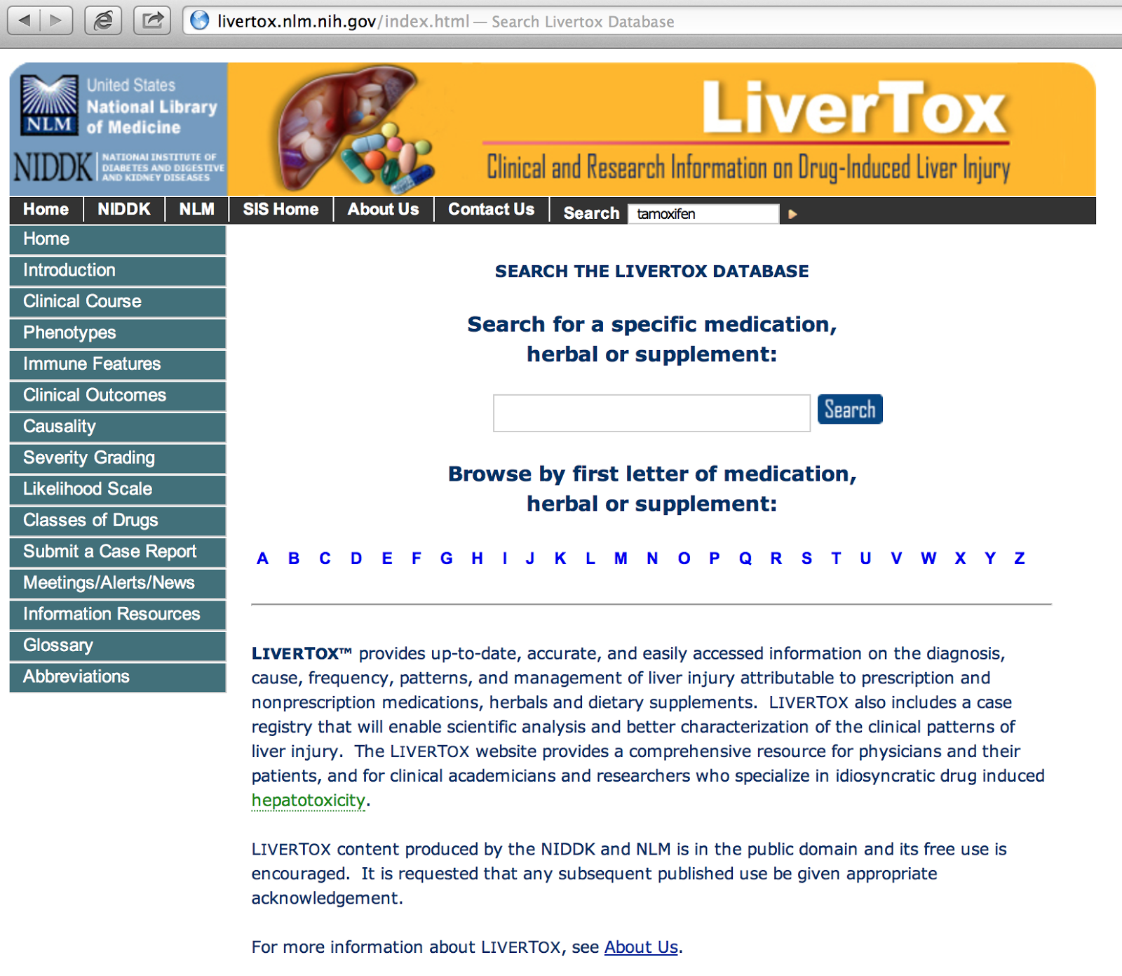 All about Medicine Link Livertox for DrugInduced Liver Injury