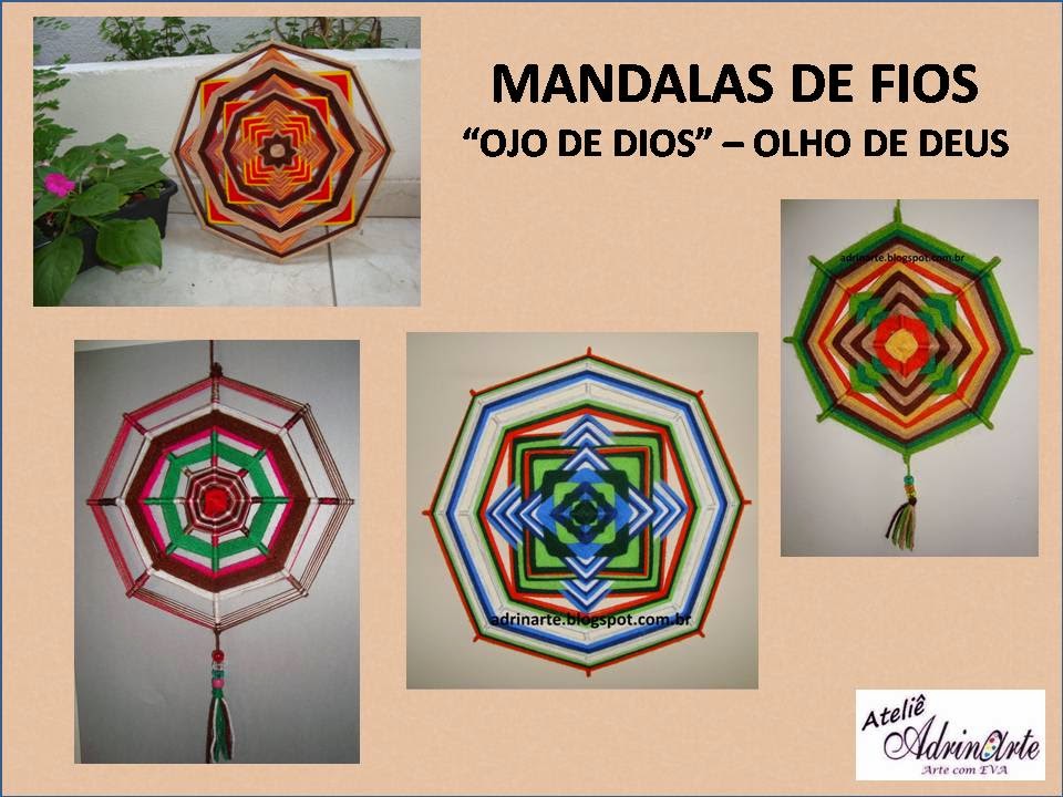 Catálogo - Mandalas de fios "Ojo de Dios" - Olho de Deus