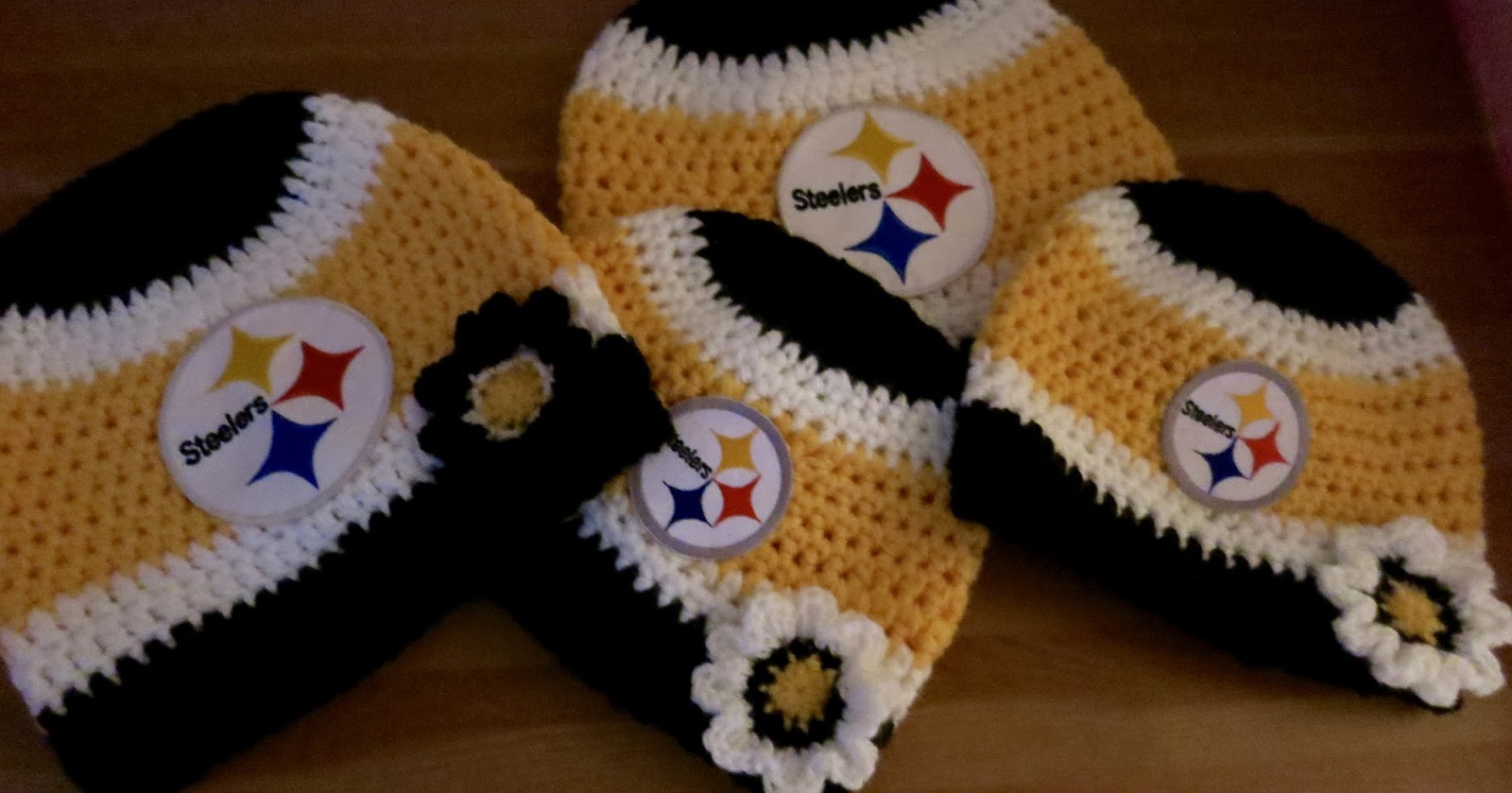 Da's Crochet Connection Family Sports Beanies