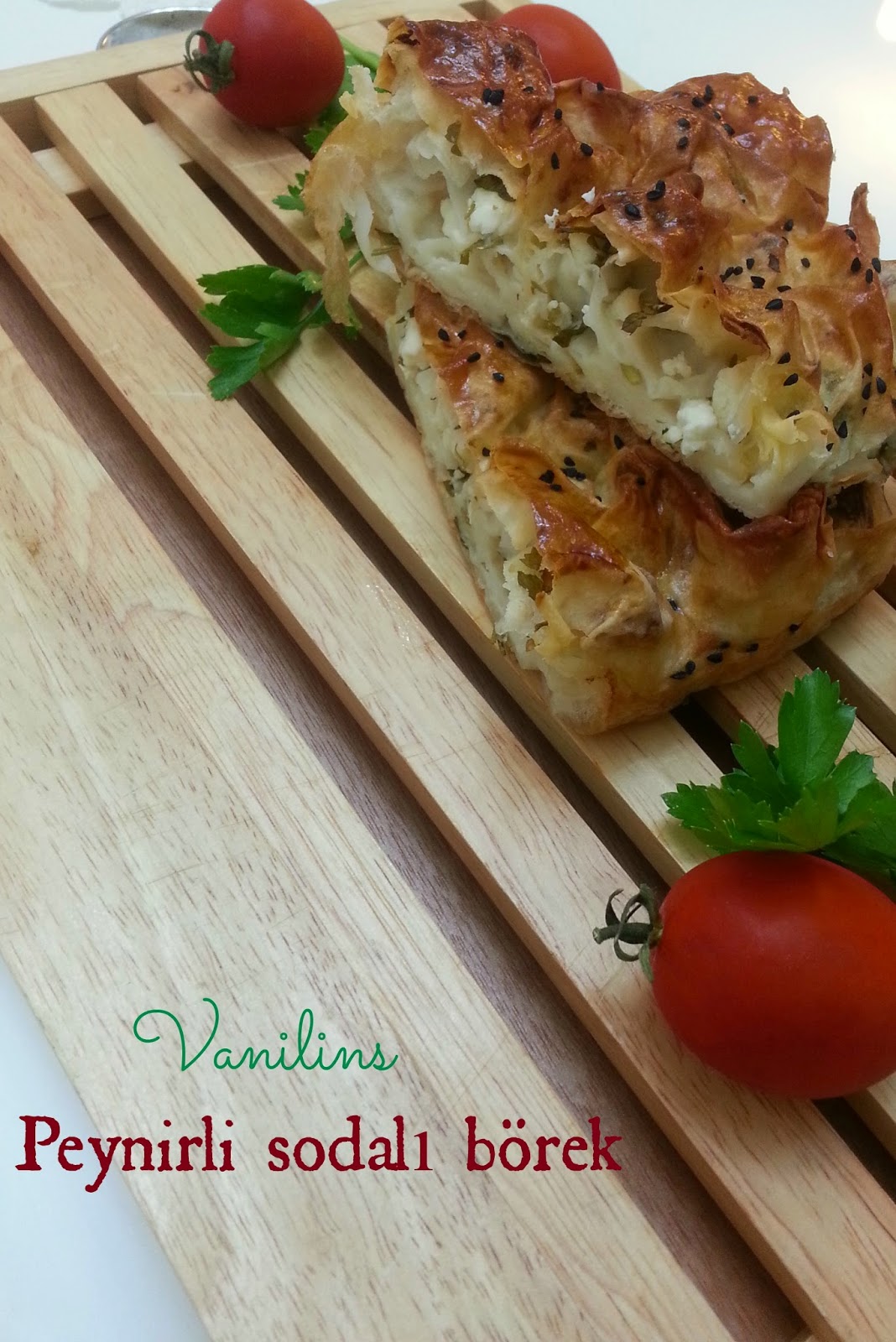 Peynirli sodalı börek Vanilins