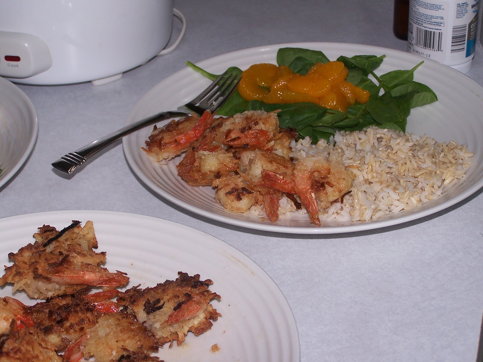 Gluten Free Hawaiian Coconut Shrimp two ways, Paleo option Skinny GF