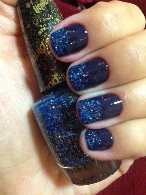 Esmalte Blue Knight Mary Kay + Glitter Get your Number OPI