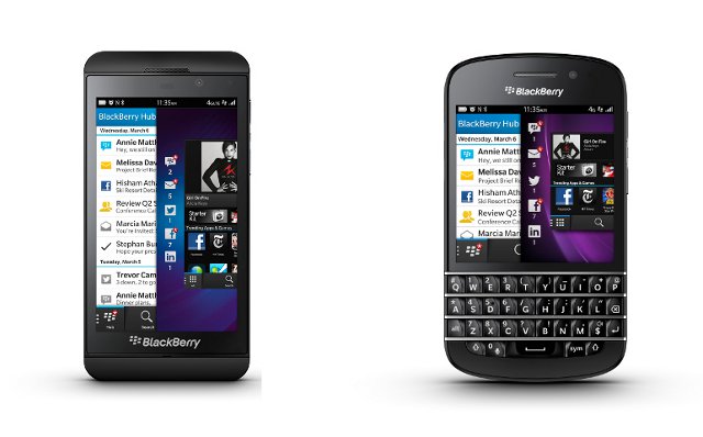 blackberry q10 and z10