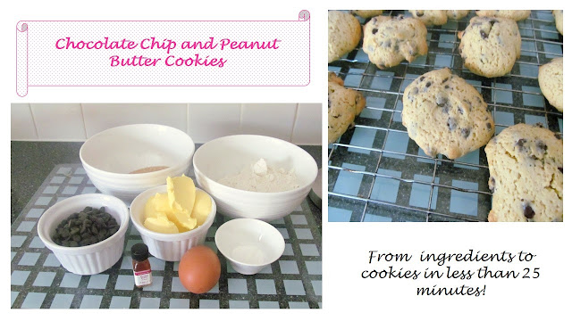 chocolate chip and peanut butter cookies recipe