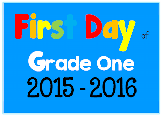 FREE First Day of School Picture Posters 2015-2016