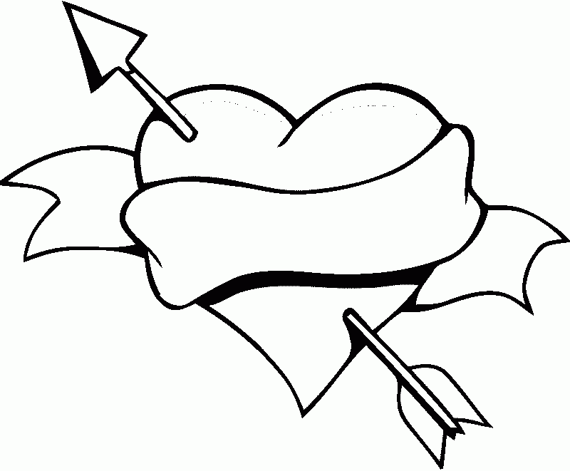 desenhos para colorir corações coração