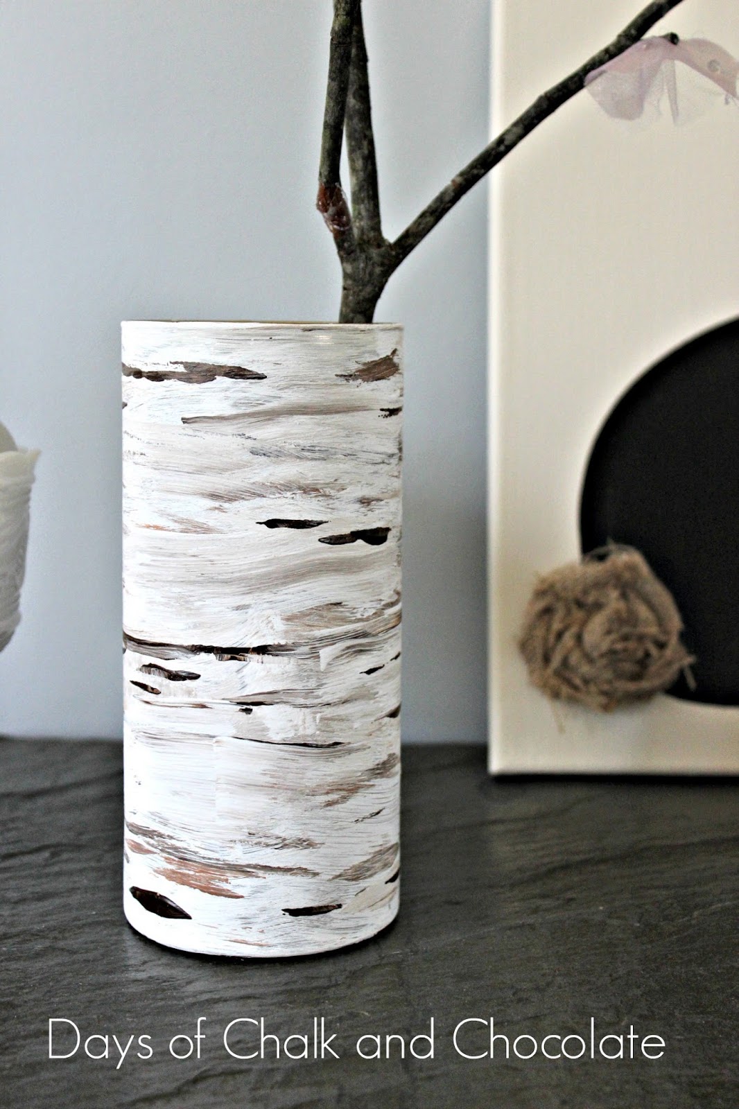 You CAN Make a Birch Bark Vase! Days of Chalk and Chocolate