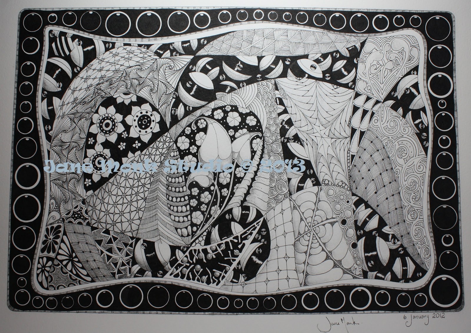 Jane Monk Studio Longarm Machine Quilting & Teaching the Art of Zentangle® A Zentangle Story