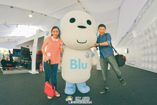 'Blu', Volkswagen mascot is so cute!! Blu has big head like me hahaha 'Blu', Volkswagen mascot is so cute!! Blu has big head like me hahaha