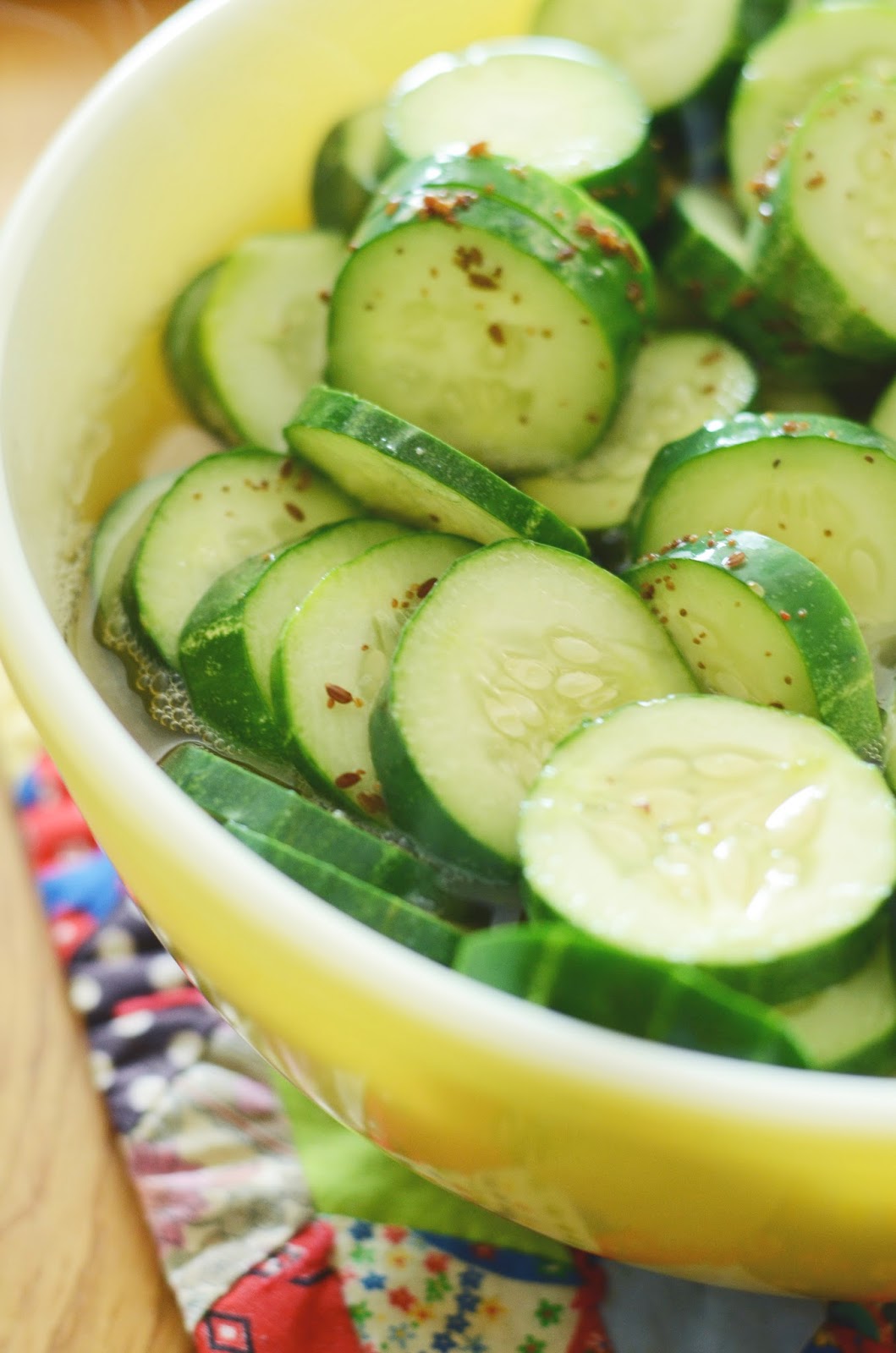 natalie creates honeysweetened quick dill pickles
