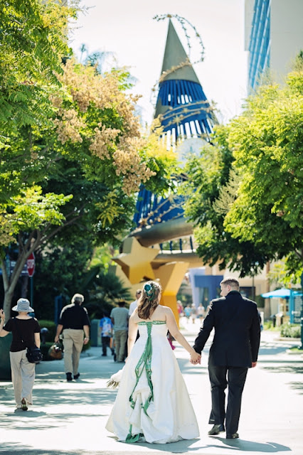Real Disneyland Weddings - Jaime and Sean's Downtown Disney Jazz Kitchen Wedding! // White Rabbit Photo Boutique