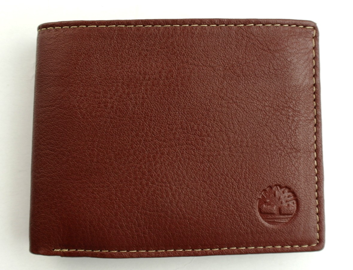 USA Boutique Timberland Genuine Leather Wallet for Men Dark Brown