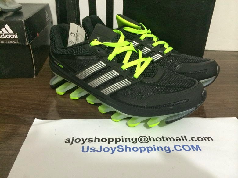 adidas springblade black and green