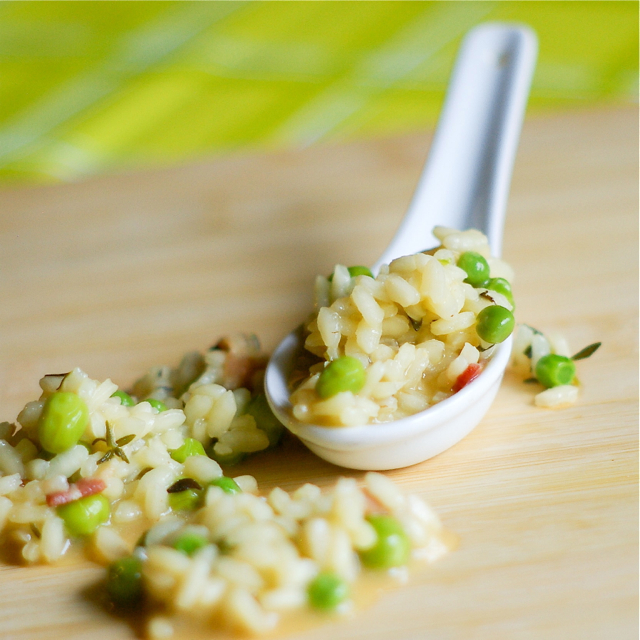 The Yum Yum Factor Risotto with Fresh Peas