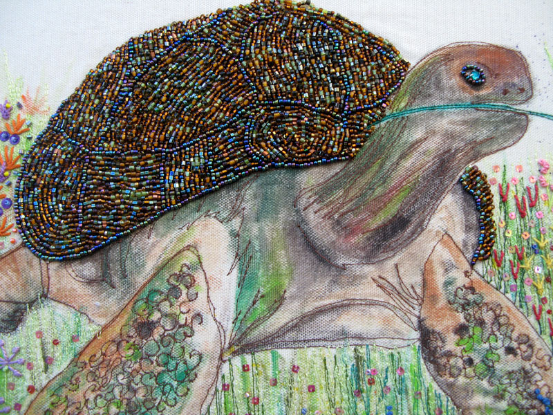 Linsart tortoise embroidery Linsart tortoise embroidery