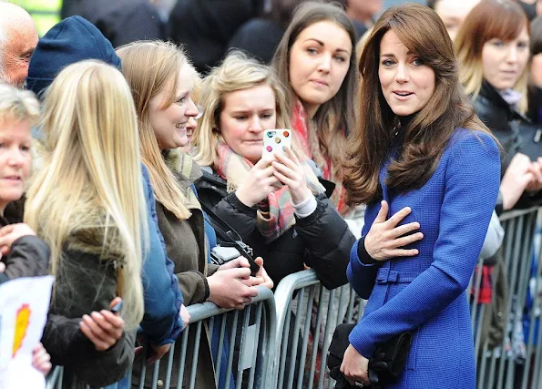 Kate Middleton and Prince William, Duke of Cambridge visits Dundee Rep Repertory Theatre as part of an away day to the Scottish City