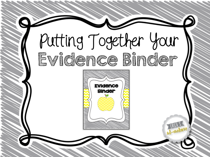 Putting Together Your Evidence Binder Erica's EdVentures Bloglovin’
