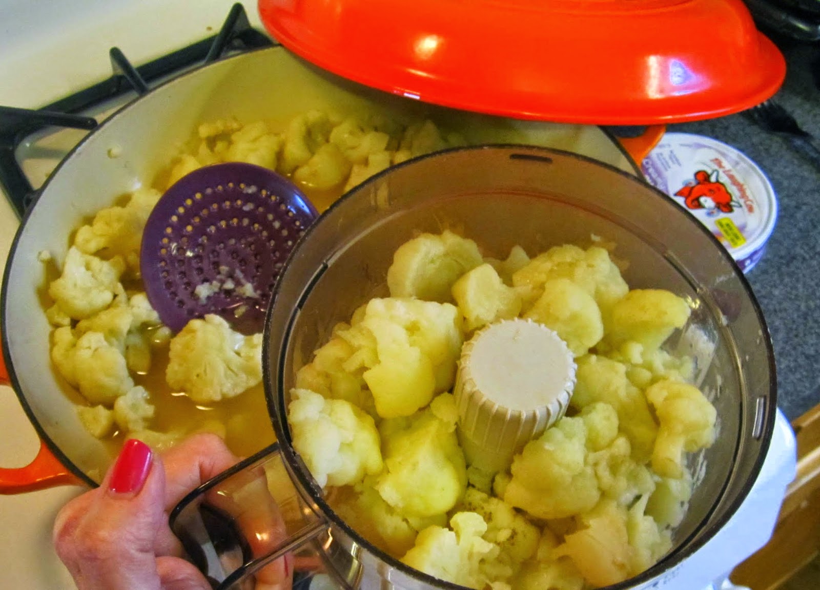 Daily*Dishin Mashed NotPotatoes Cauliflower