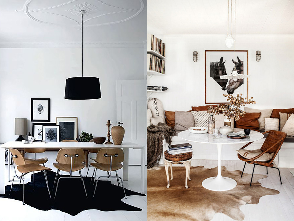 Cowhides And Dining Rooms Design Seeker