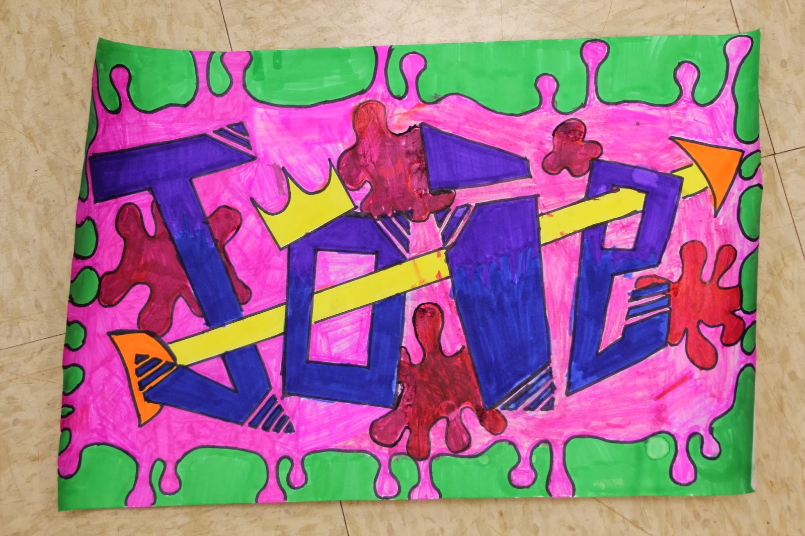 Street Art January 7, 14, & 21, 2014 Mililani Middle HIP Art Club