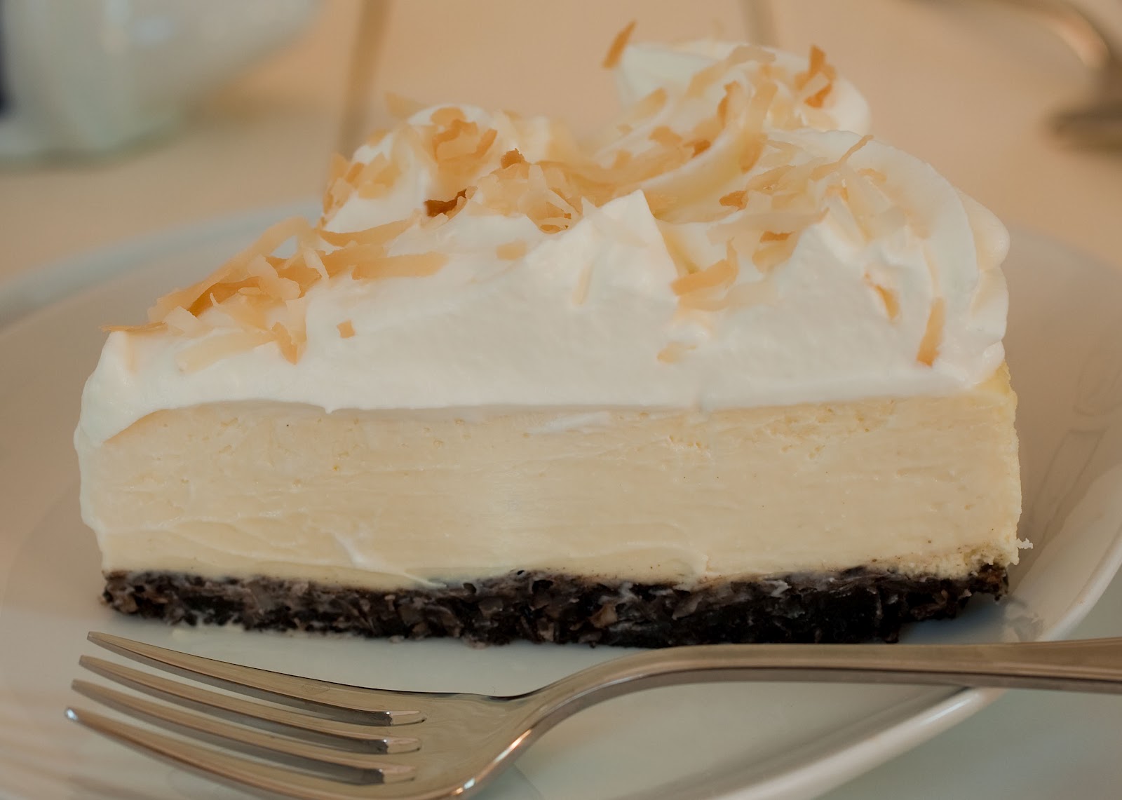 Tish Boyle Sweet Dreams Coconut Cheesecake with a Chocolate Crust