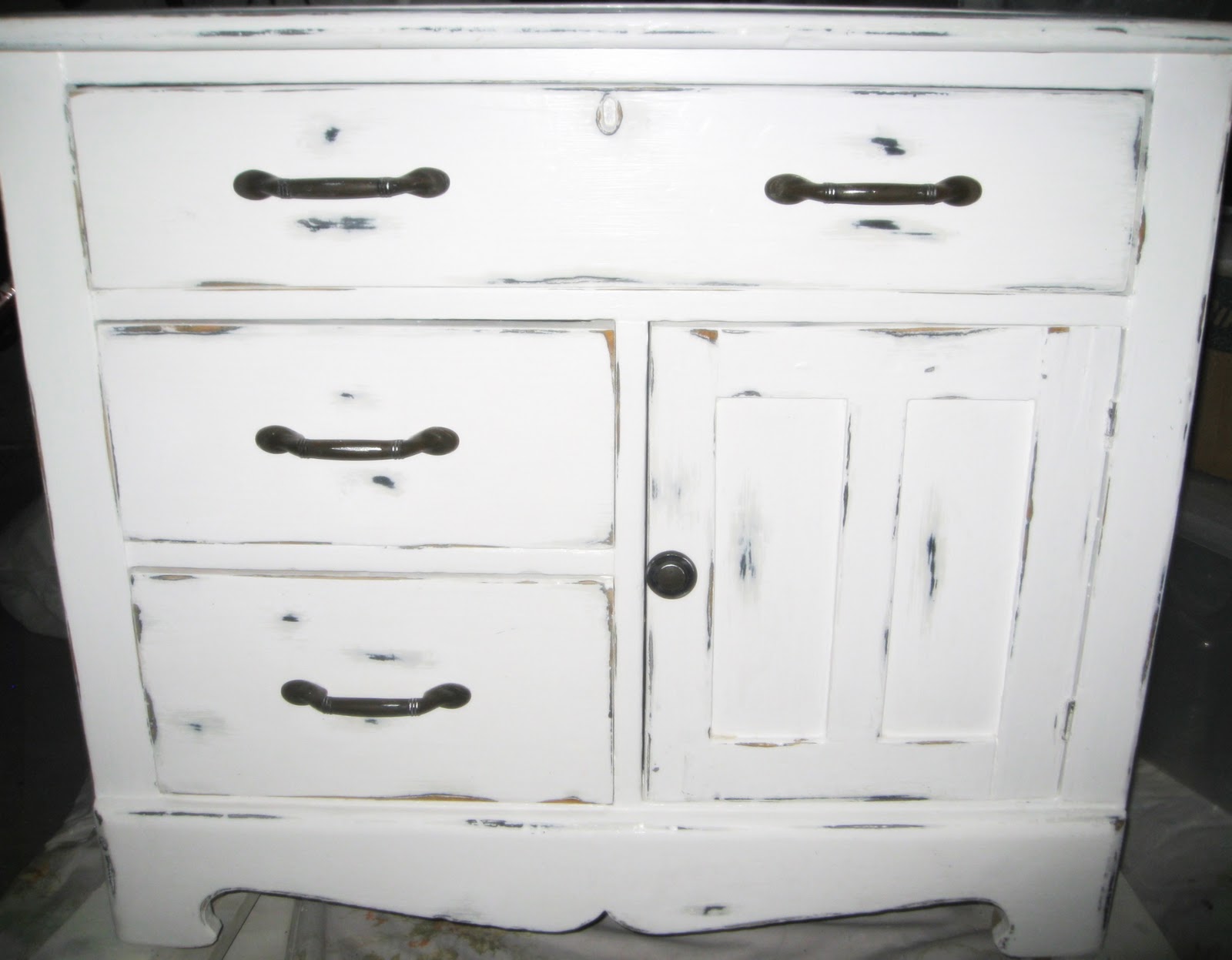 Simply Projects Small White Dresser Redo and Redo again...