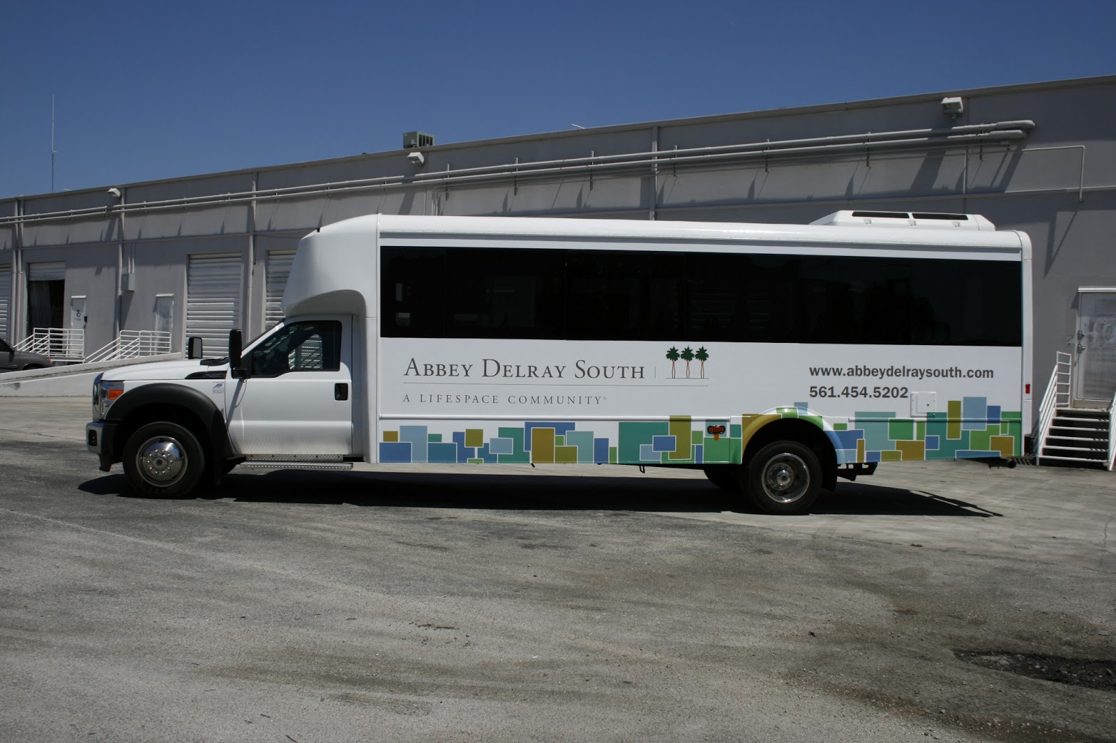 Shuttle Bus Wrap Delray Florida