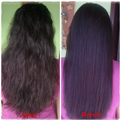 cabelo progressiva antes e depois