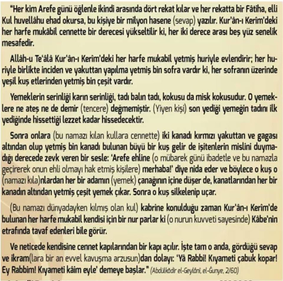 filmport arefe gunu namazi kurban bayrami arefesi namazi