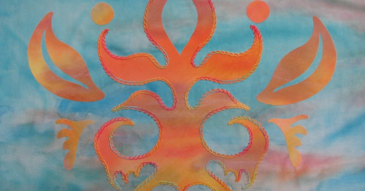 Sherrie loves color! Upside down yoga quilting