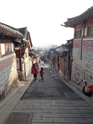 Photo taking spot at Bukchon Hanok Village in Seoul