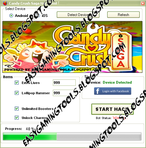 Candy Crush Saga Hack Unlimited Boosters and Lives 2013