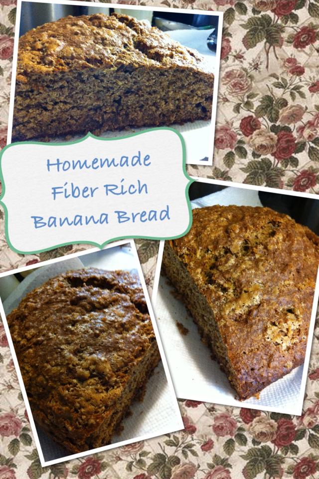 Gina's Sweet Treats Homemade Fiber Rich Banana Bread