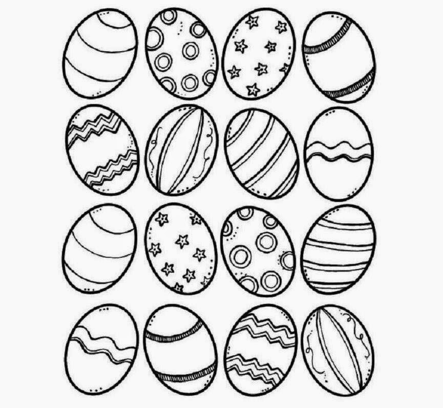 Beautiful Easter Eggs For Kid Coloring Drawing Free wallpaper