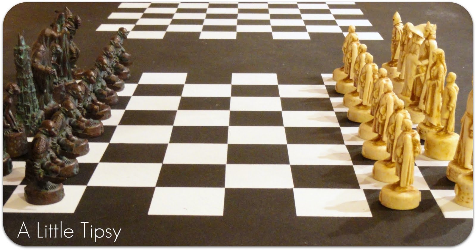 Game Table featuring Krylon Dual Paint A Little Tipsy