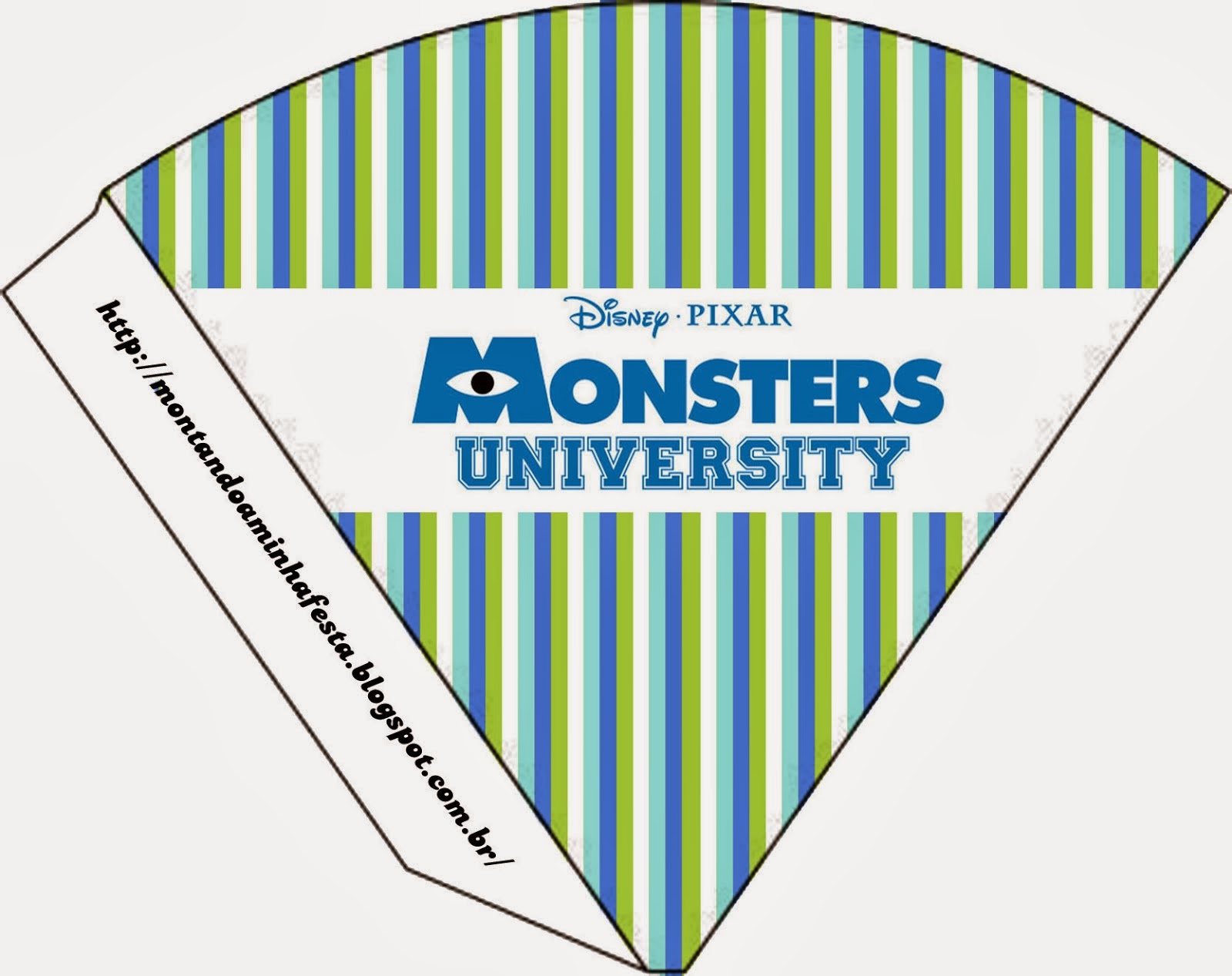 Invitaciones e Imprimibles de Monsters University para Imprimir Gratis. Para conos.