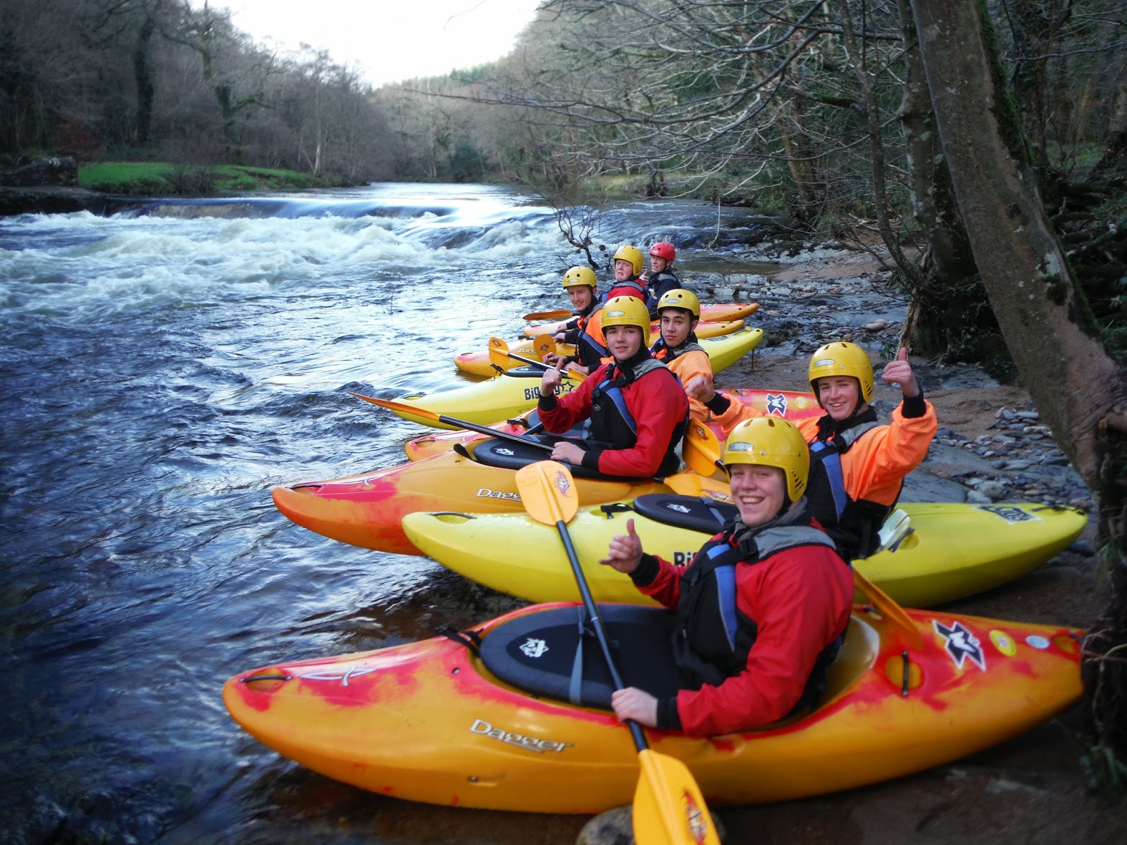Plymouth College Outdoor Education River Dart Kayaking