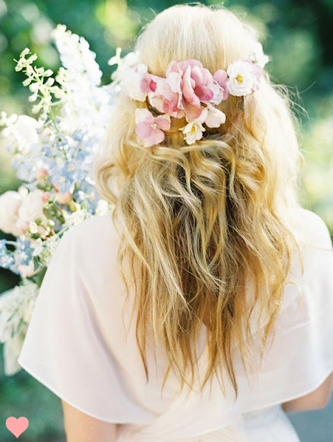 anne makeup®: mural de beauté: cabelo enfeitado com flores