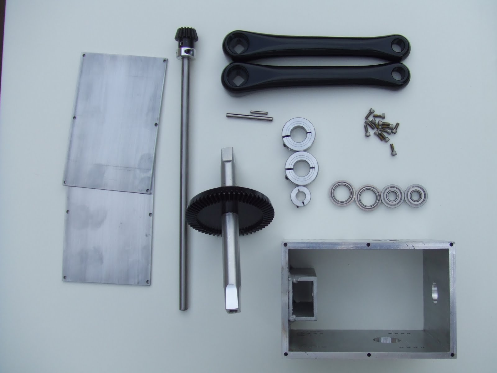 Crafting a human powered boat Custom bevel gear box