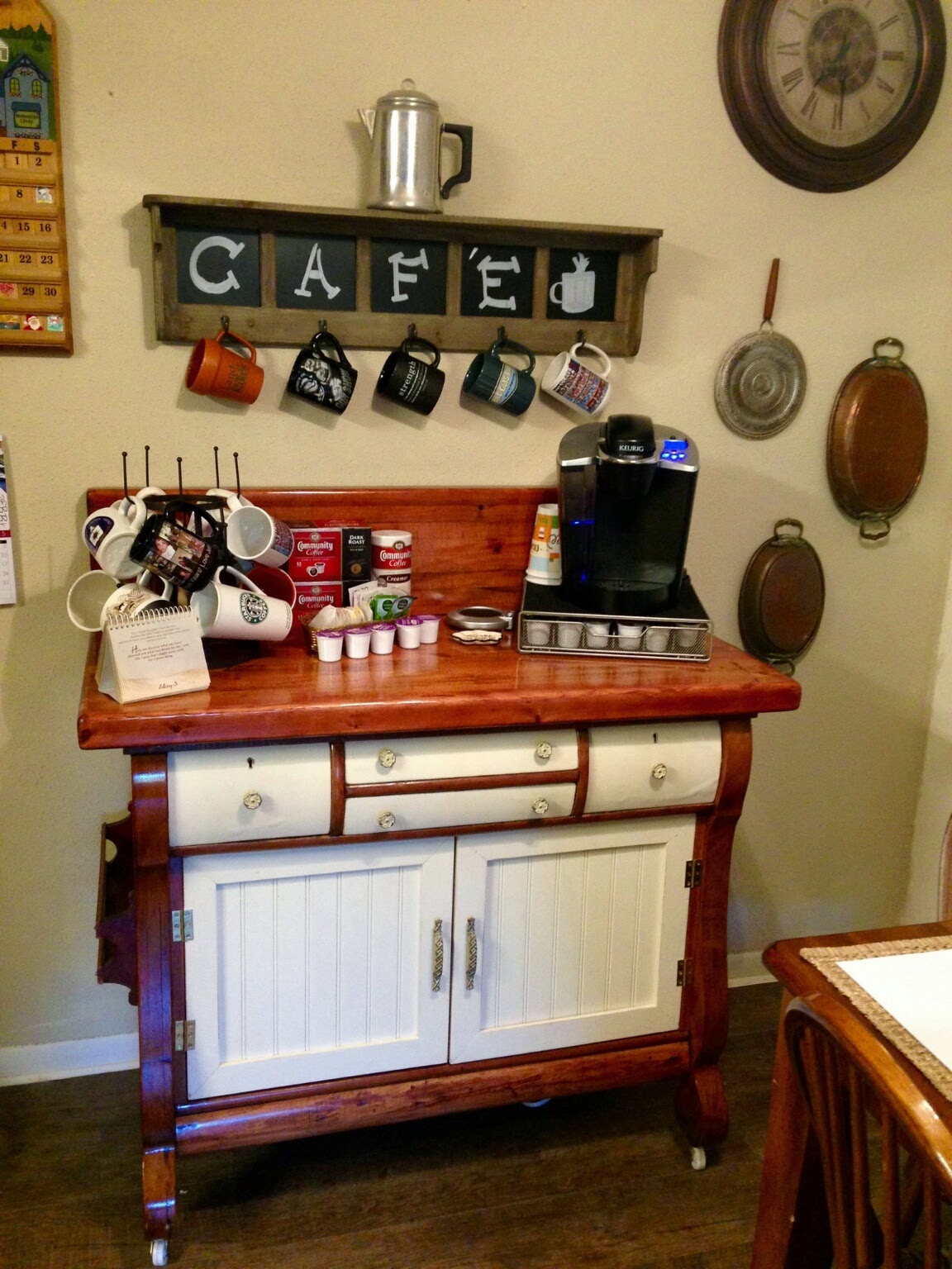 3 Spurz DandC Repurposed /Refurbished Creations!! Kitchen Island or Coffee Bar